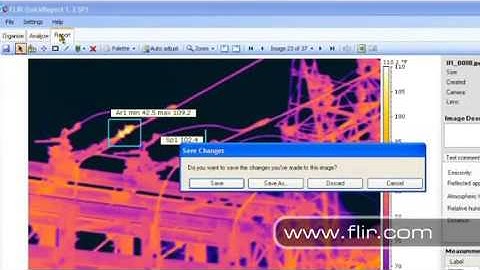 Camera Features and Software Flir software Ti Thermal Imaging LTD