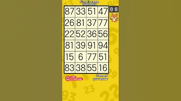 Spot It Fast ⚡ Find the Same Numbers 1067 #brainteaser