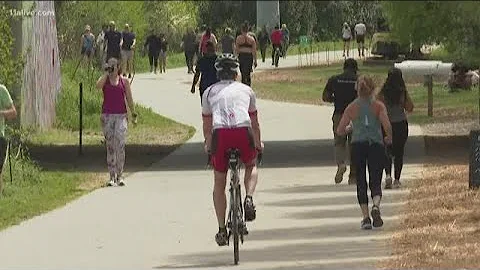 Crowds hit Atlanta streets, trails despite shelter-in-place order from Gov. Kemp