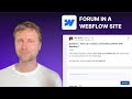 How To Add A Forum To A Webflow Website | Full Design Control 🎨 | Supersparks From Scratch Guide