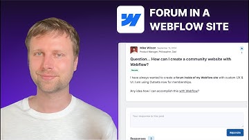 How To Add A Forum To A Webflow Website | Full Design Control 🎨 | Supersparks From Scratch Guide