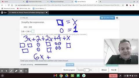 Combining Like Terms 3-7 Practice & Problem Solving EnVision 6th Grade Math