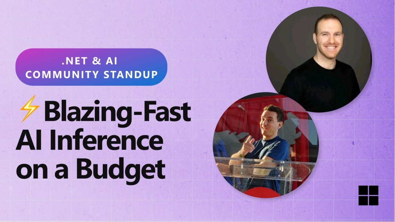 .NET AI Community Standup - ⚡Blazing-Fast AI Inference on a Budget