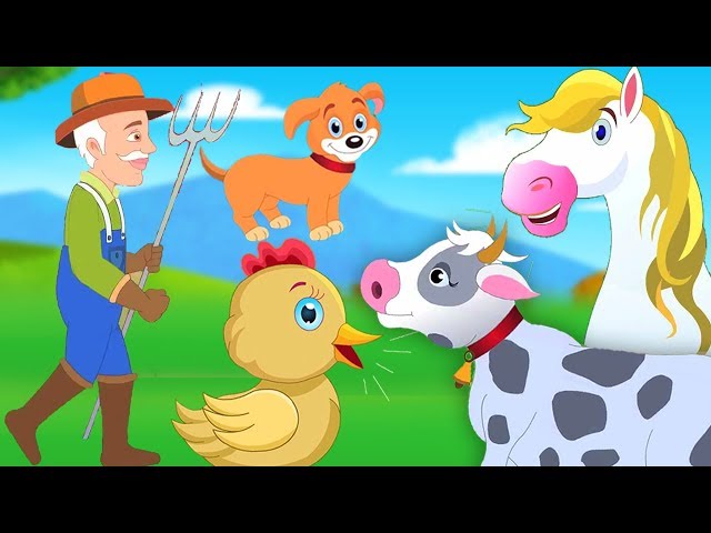 古いマクドナルド| 赤ちゃんのための韻| 就学前の歌 | Old Macdonald