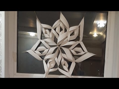 ❄️Kağızdan qar dənəsi,Snowflake on paper❄️