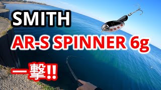 ミシガンのコーホーサーモンはスミスのAR-Sスピナーで釣れる