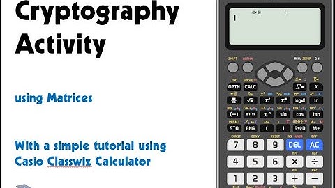 6 of 6 Cryptography Activity Using Matrices