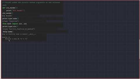 Introdução (básica) de funções em Python