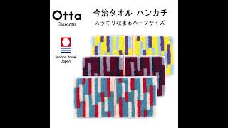 ポケットにスッキリ収まる 今治タオル Otta オッタ ハーフタオル グラフ 誕生日プレゼント 女性 男性 クリスマス 母の日 父の日 バレンタイン ホワイトデー