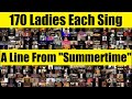 Capture de la vidéo 170 Ladies Each Sing A Line Of "Summertime" From "Porgy And Bess" 🎵
