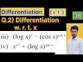 ✅ “Differentiation Ex 1.3 Q 2 Part-36 | Class 12 Maths | Composite Function | Altaf Sir”