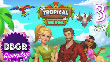 Tropical Merge - Review 3/5, Game Play Walkthrough No Commentary 3