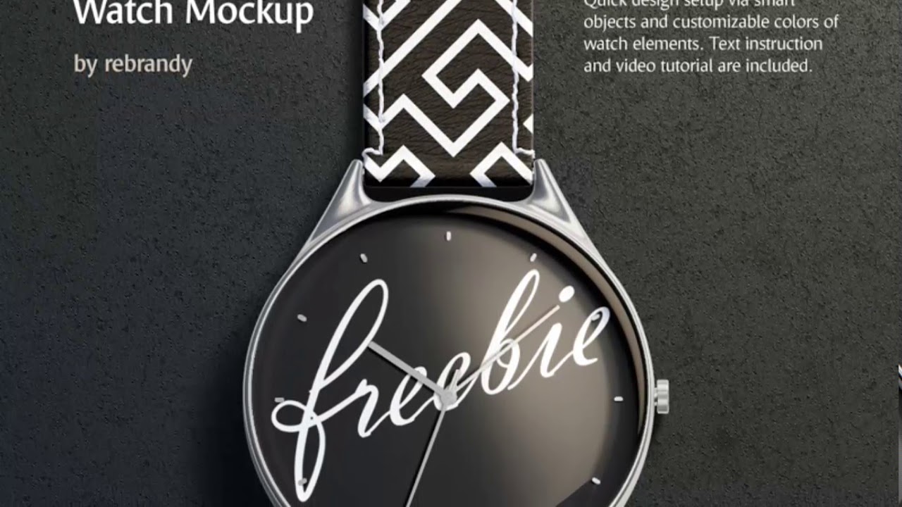 Photoshop CS6 Free Download – Elegant Watch Mockup
