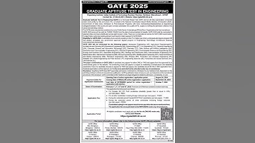 GATE 2025 advertisement  #gate #exam #gate2025 #iitroorkee #study #motivation
