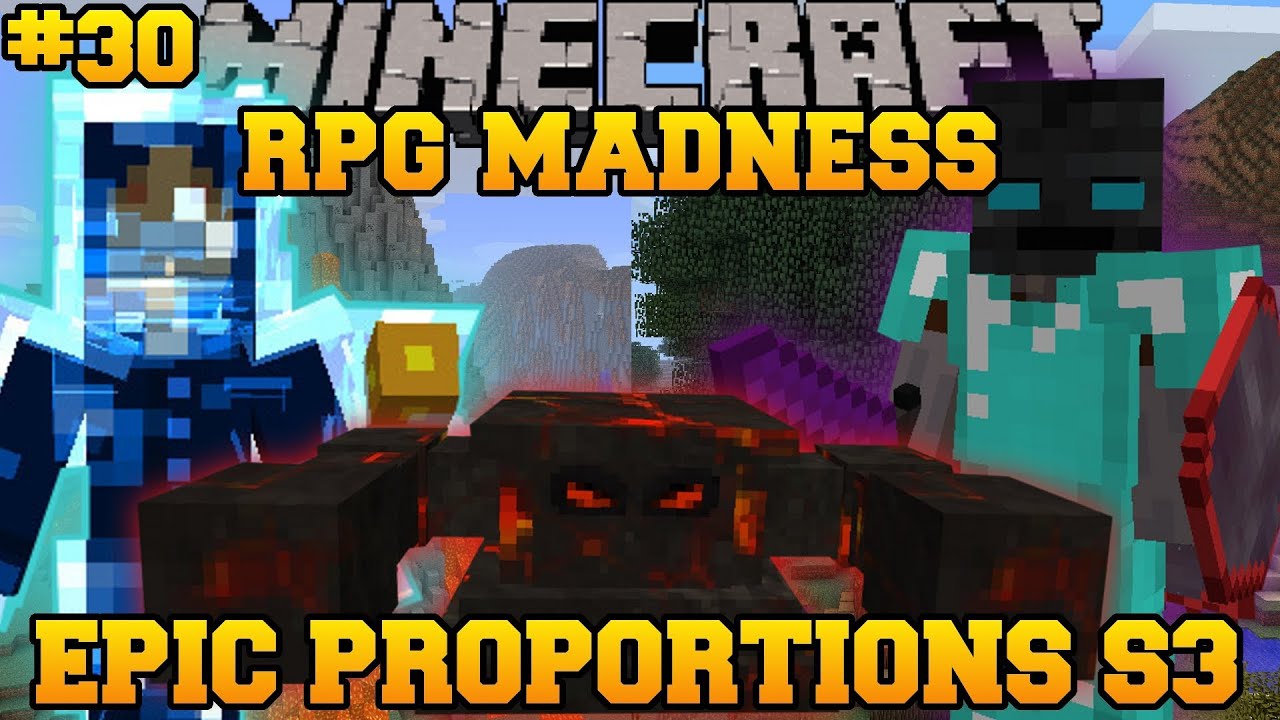 Minecraft : RPG MADNESS - Sun Boss Fight - Ep. 30 : Let's 