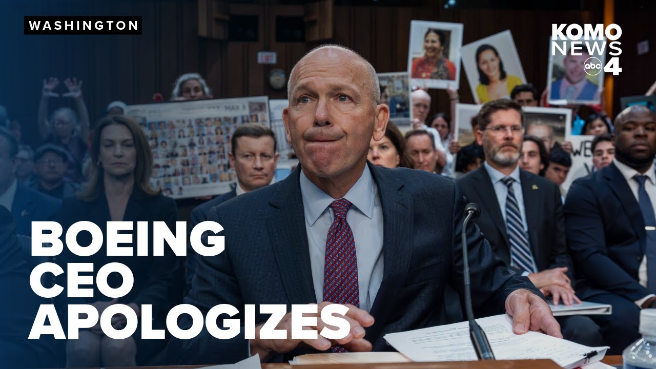 Boeing CEO apologizes to relatives of 737 MAX crash victims while ...