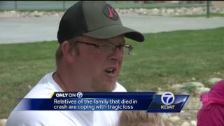 Family of four killed in fiery crash