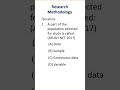 Research Methodology & Biostatistics PYQs 🔥 Most Expected Questions