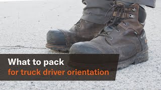 Truck driver orientation checklist: Everything you should pack