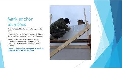 PW ICF floor joist Connector installation guide