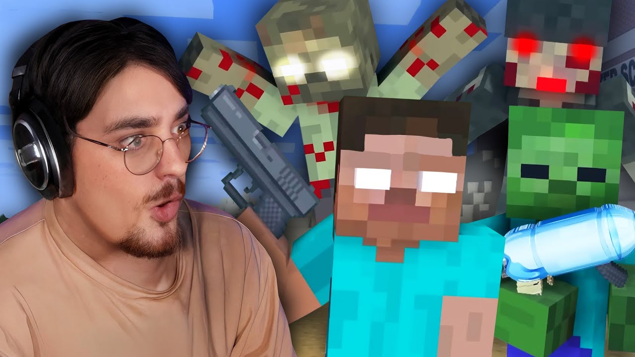 REAGISCO ALLE NUOVE ANIMAZIONI DELLA MONSTER SCHOOL MINECRAFT!