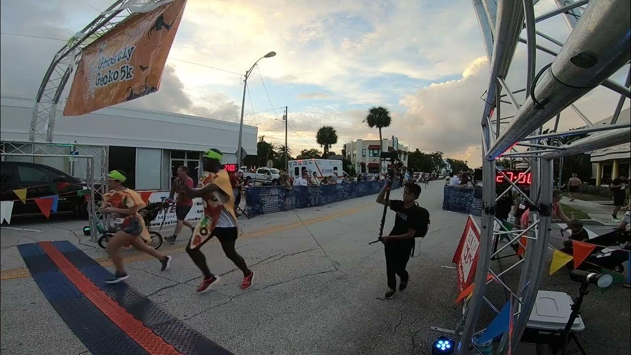 Ghostly Gecko 5K Finish Line Video 2022 YouTube
