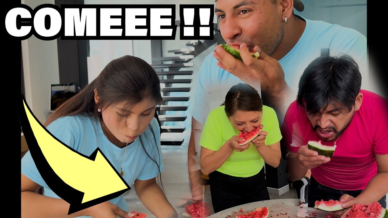 La pareja que se devore más rápido la Sandia gana