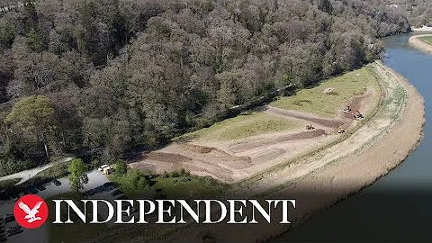 National Trust converts Cornish farmland into wetland to help reduce flooding