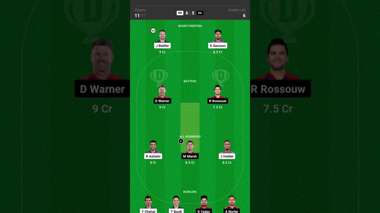 || Dc vs Rr today match now 1 crore win ||