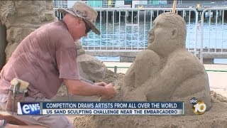 Crowds attend U.S. Sand Sculpting Challenge at the Embarcadero