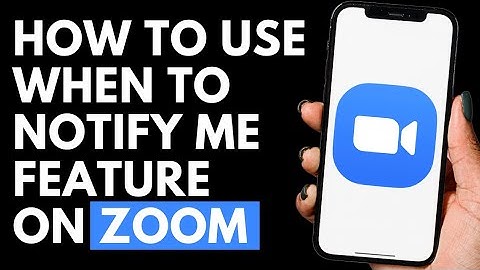 How To Use When To Notify Me Feature on Zoom in Android Phone | Zoom Tutorial