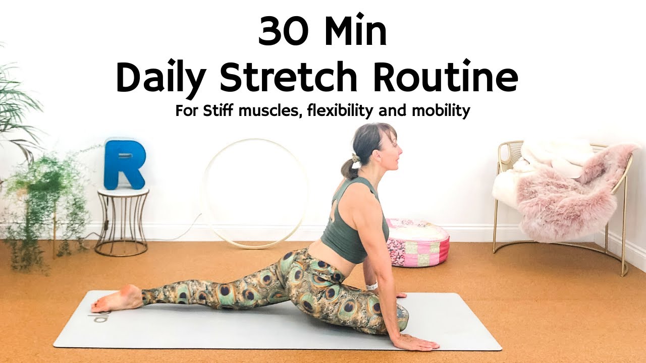 Daily Stretch Routine | Full Body Pilates Stretch for Mobility and ...