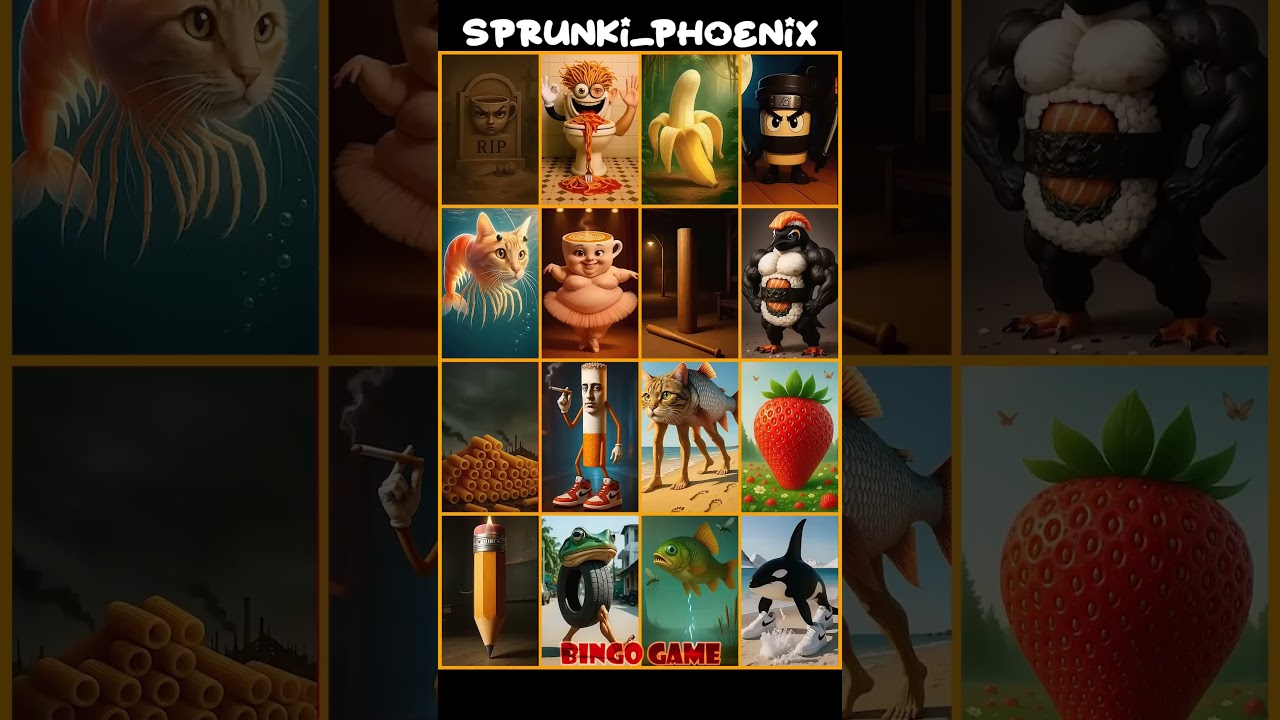 CANNELLONI DRAGONI X SIGMA BOY | BINGO GAME (BRAINROT - REAL) 🐉🚬✏️ *MIX VERSION* !🧠🍊 