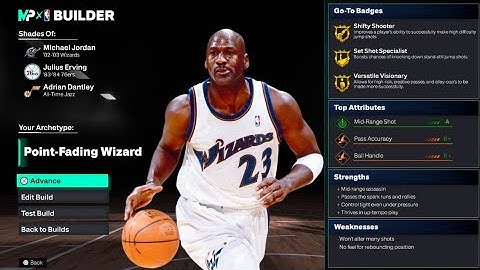 RARE Wizards Michael Jordan Build in NBA 2K26! Point Fading Wizard w/ OP Cap Breakers