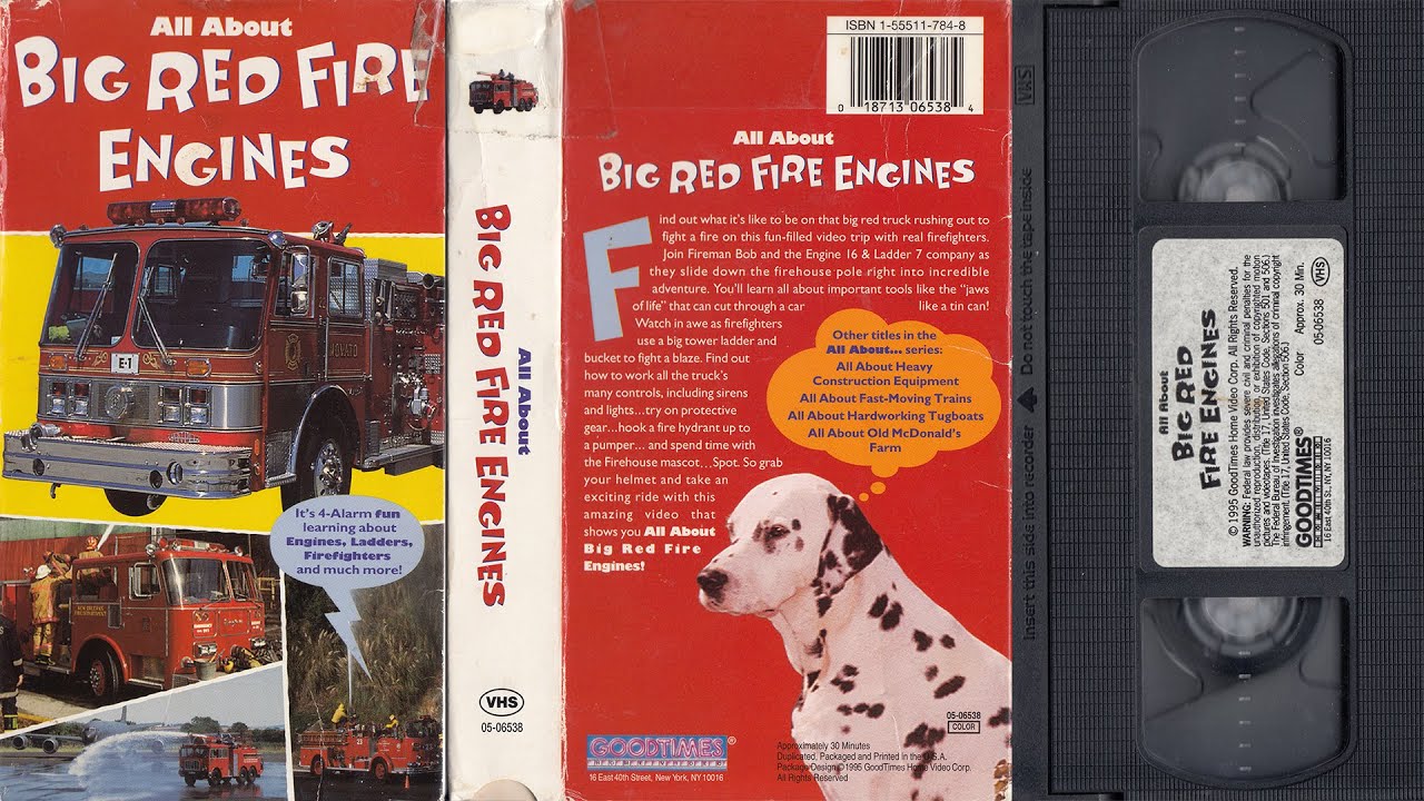 All About Big Red Fire Engines (1995) VHS 60fps - YouTube