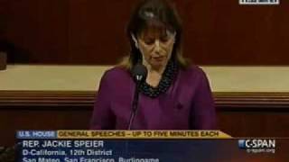 Military Rape Speech 14 by Congresswoman Jackie Speier.wmv