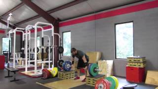 Brent mid block power clean triple @ 130 kg(285 lbs)