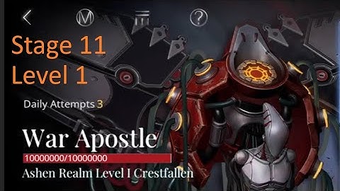 Tide of Ashes Stage 11 - War Apostle Level 1 Crestfallen | Path to Nowhere