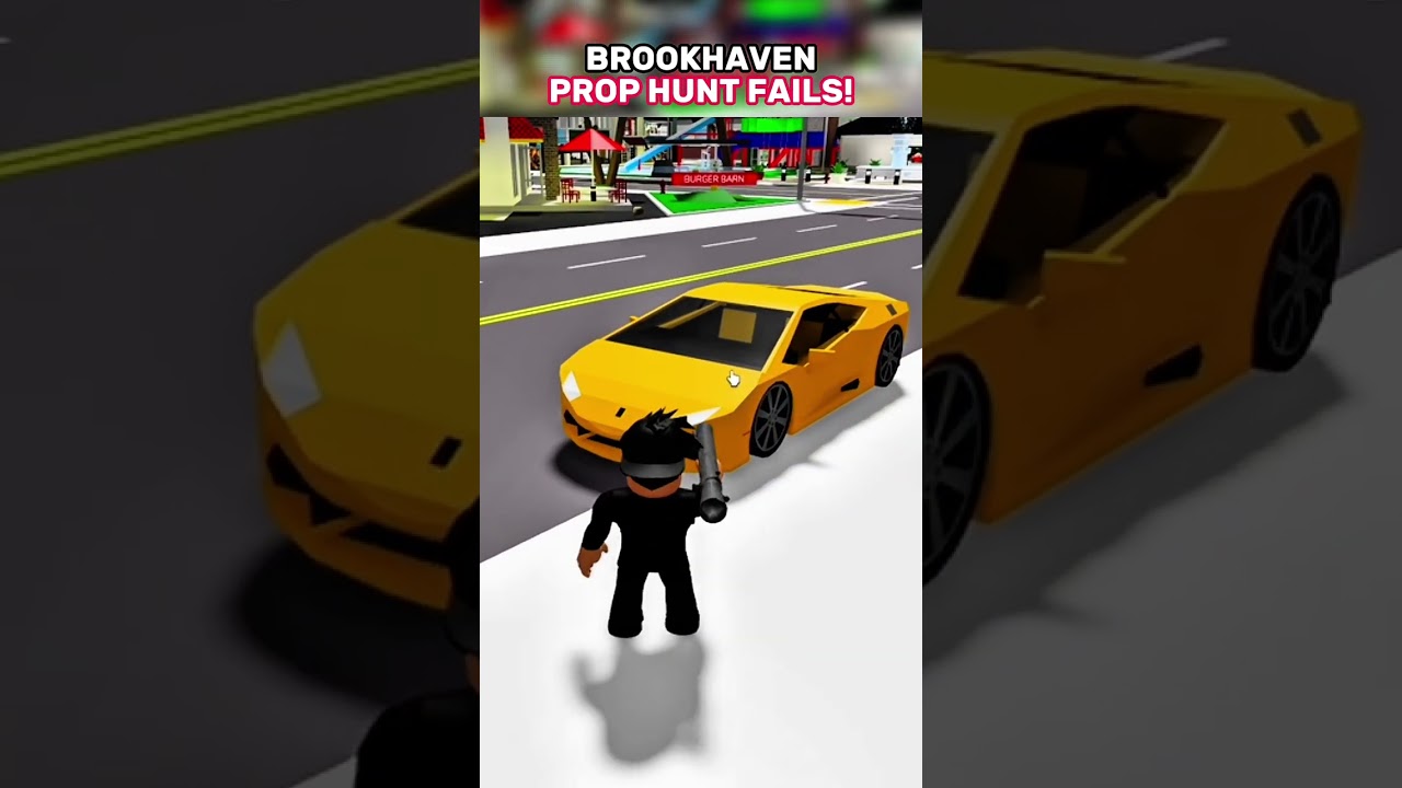 BROOKHAVEN PROP HUNT FAILS! 😭🥀 #roblox #brookhaven 