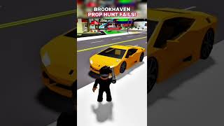 BROOKHAVEN PROP HUNT FAILS! 😭🥀 #roblox #brookhaven 