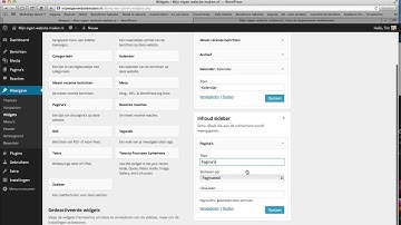 De Wordpress sidebar aanpassen - wordpress theme aanpassen -- handleiding wordpress