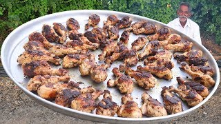 Chicken Tangdi Kabab Recipe | Barbeque Smoked Chicken By Grandpa | BBQ Chicken