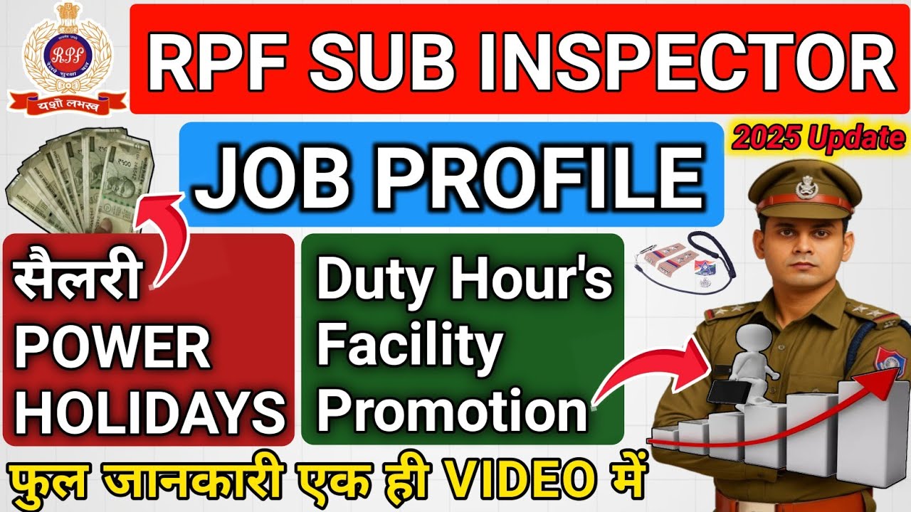 RPF Sub Inspector Job Profile Explained | Salary, Holidays, Promotion ...