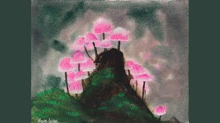 wet watercolor mushroom tutorial painting