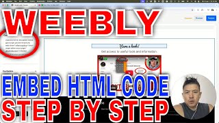 ✅ How To Embed HTML Code To Weebly Website 🔴