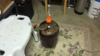 Racking Red Leaf Stout to Secondary