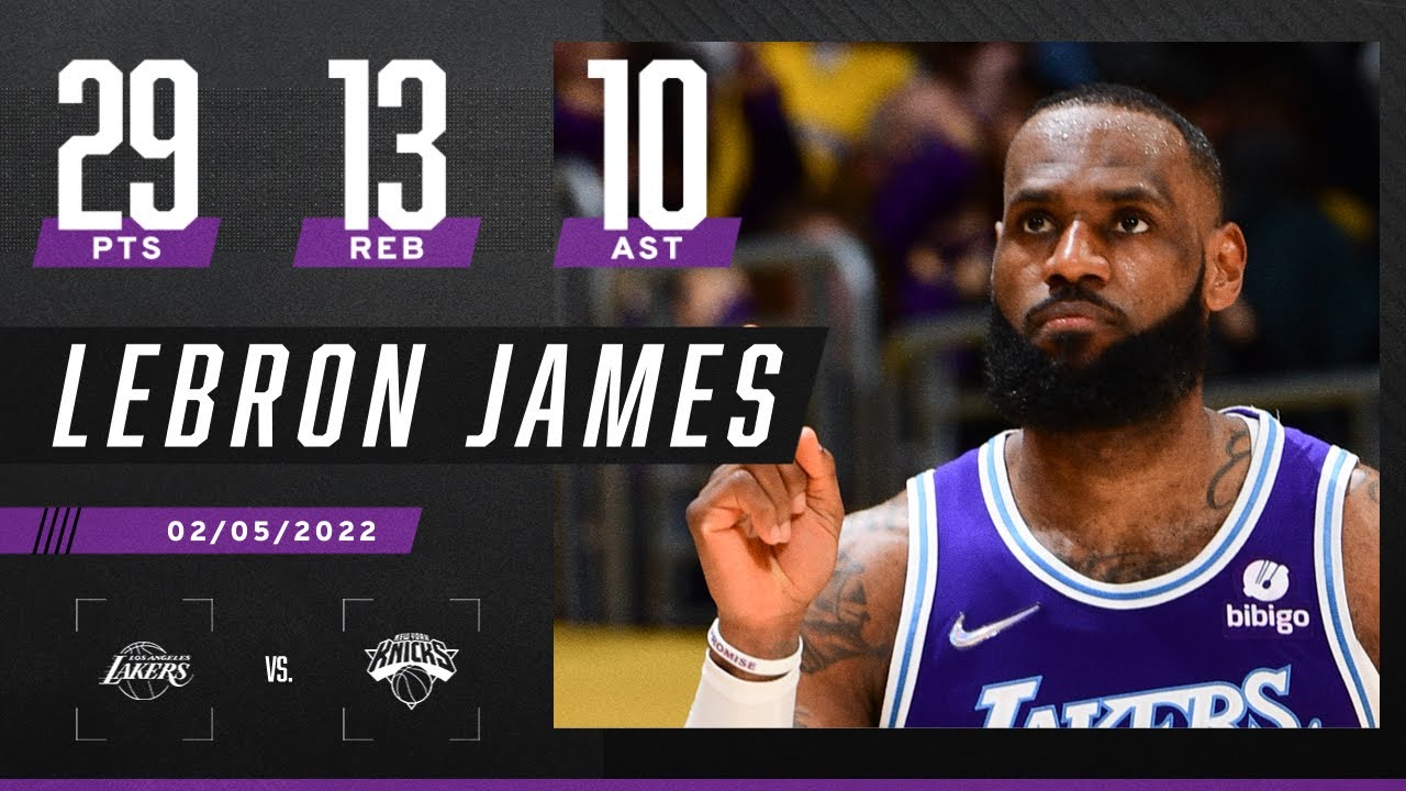 LeBron James posts TRIPLE-DOUBLE in return to Lakers - YouTube