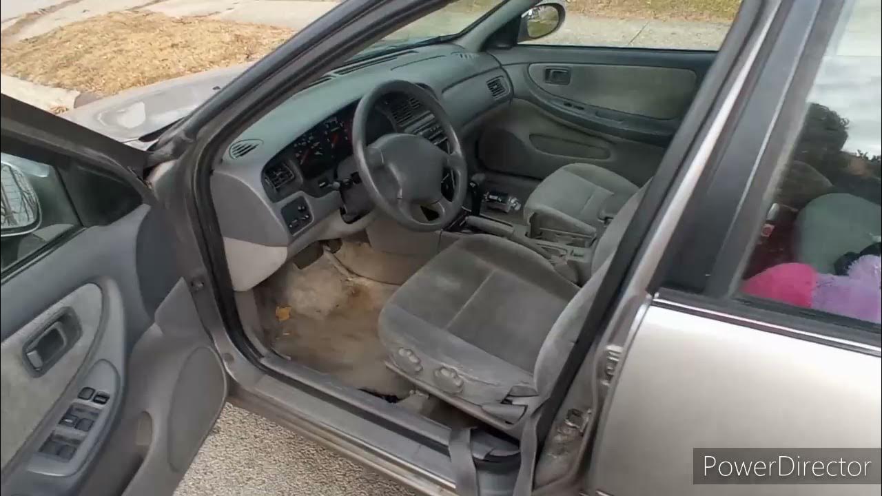 01 Nissan Altima gas door release latch broken - YouTube