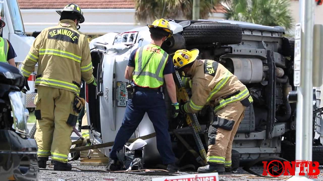 Rollover Crash at Bryan Dairy and Starkey Road in Largo
