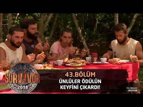 Ünlüler takımı ödülün tadını çıkardı... | 43. Bölüm | Survivor 2018